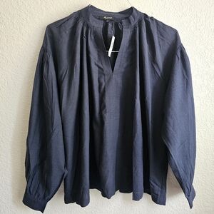 New Madewell dark navy shirt